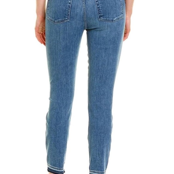 7 For All Mankind Women's High-Waisted Ankle Skinny Jeans Blue Size 26 - Picture 2 of 6